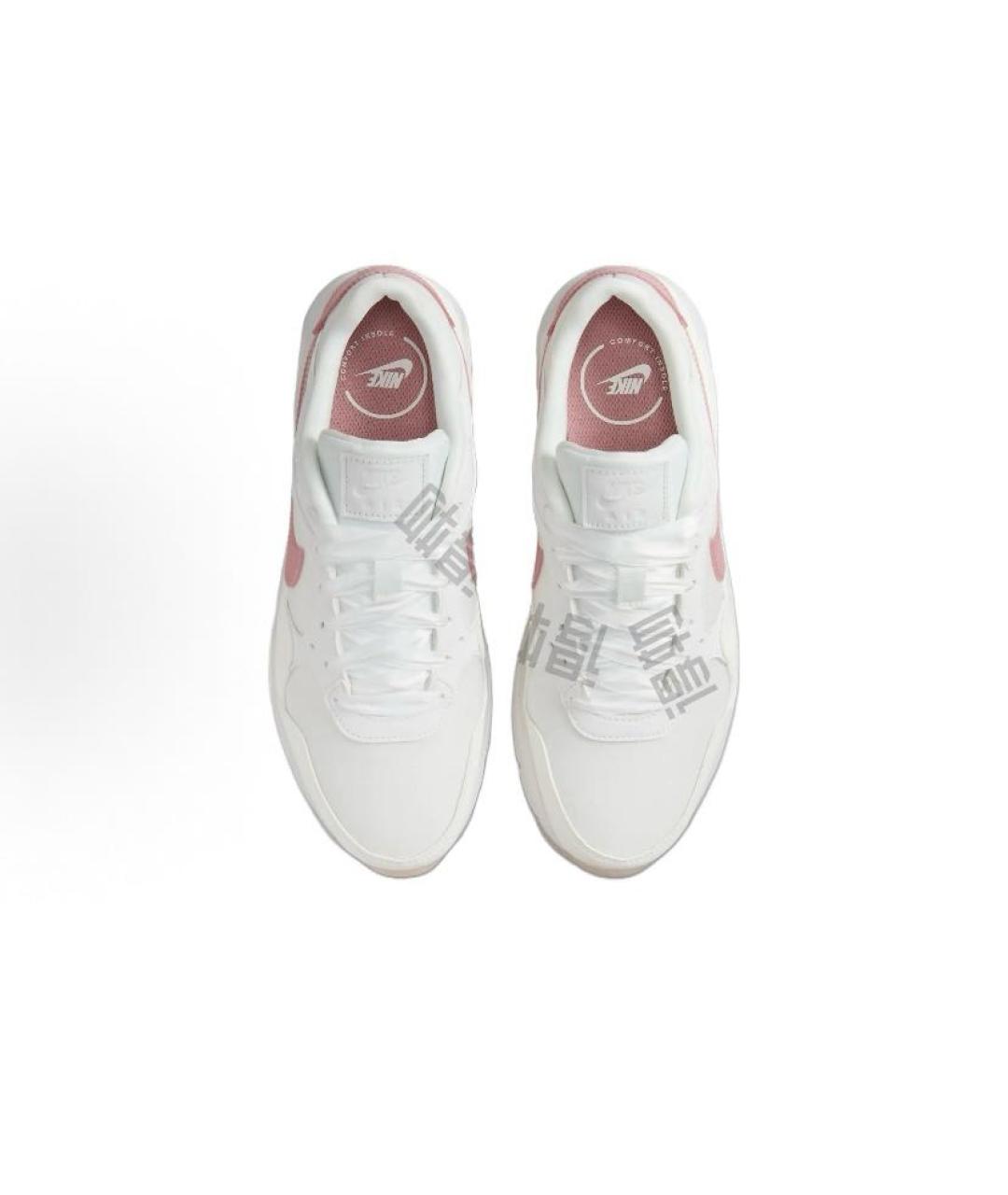 NIKE Белые текстильные низкие кроссовки / кеды, фото 3