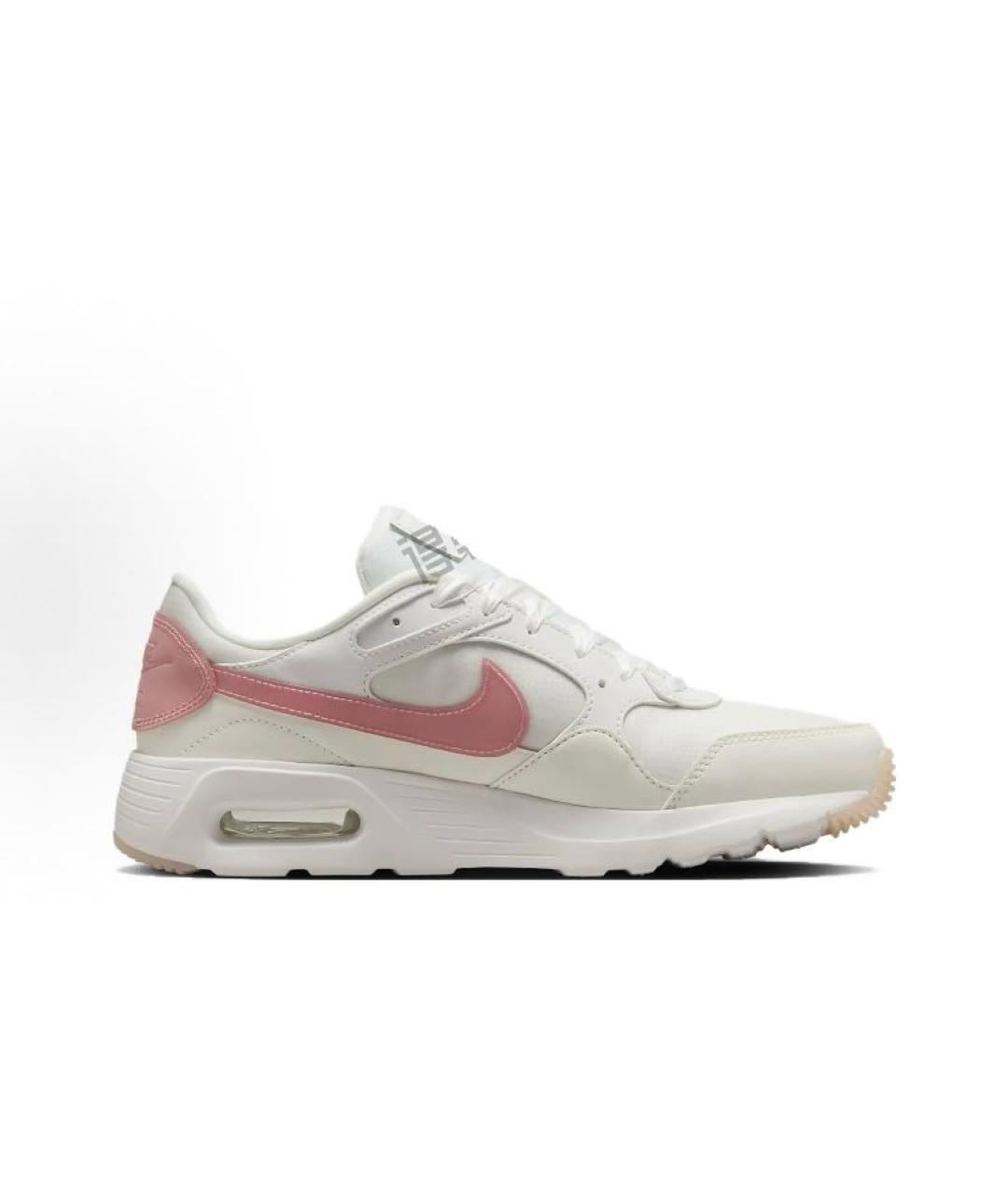 NIKE Белые текстильные низкие кроссовки / кеды, фото 6