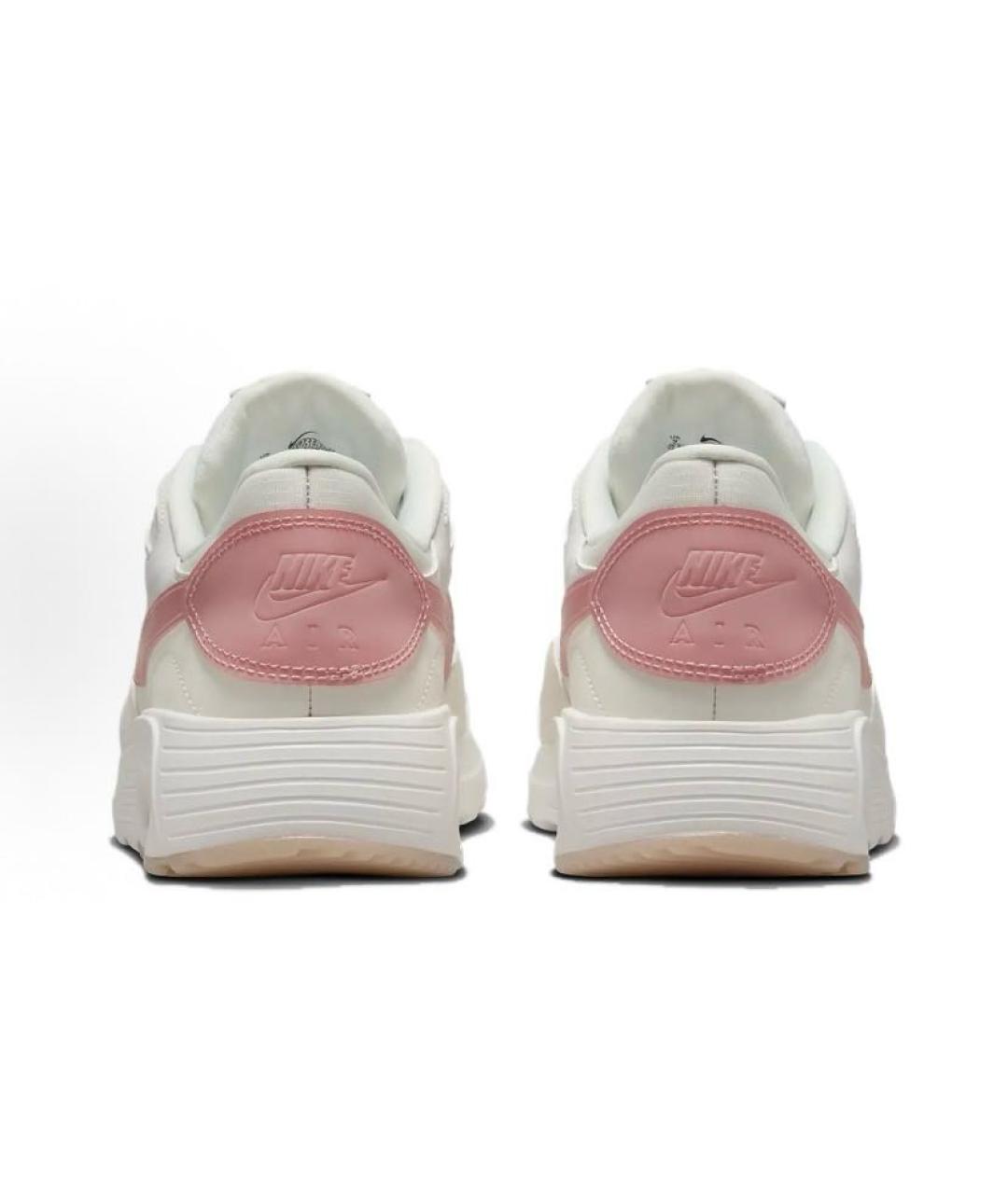 NIKE Белые текстильные низкие кроссовки / кеды, фото 4