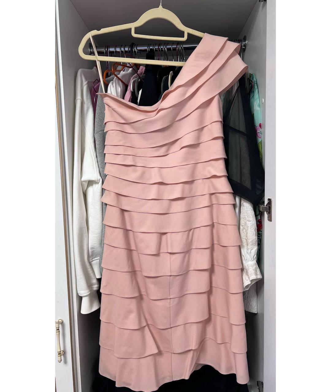 VALENTINO Розовое шерстяное вечернее платье, фото 2