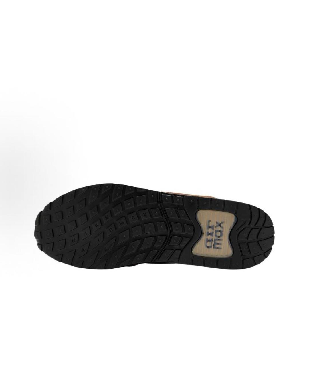 NIKE Коричневые текстильные низкие кроссовки / кеды, фото 4