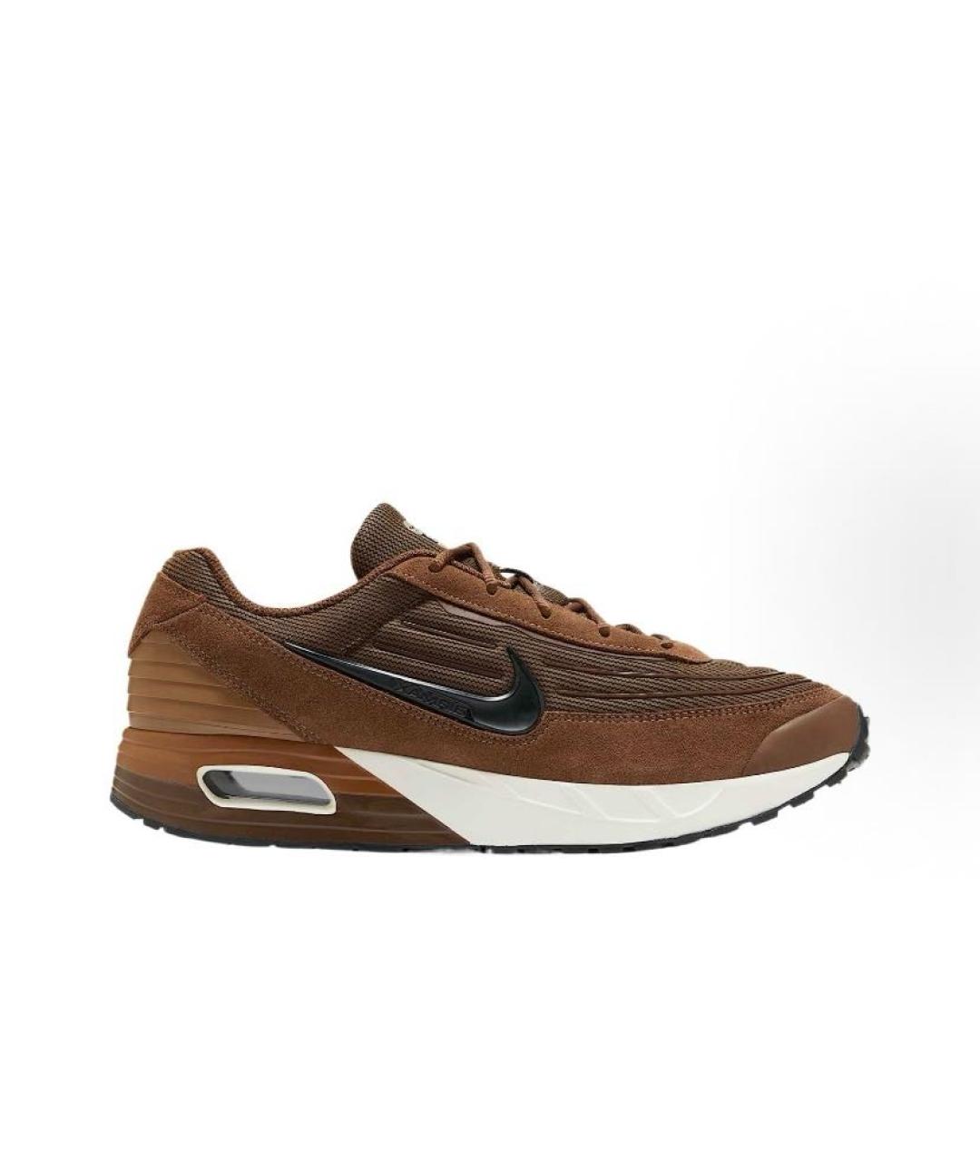 NIKE Коричневые текстильные низкие кроссовки / кеды, фото 5