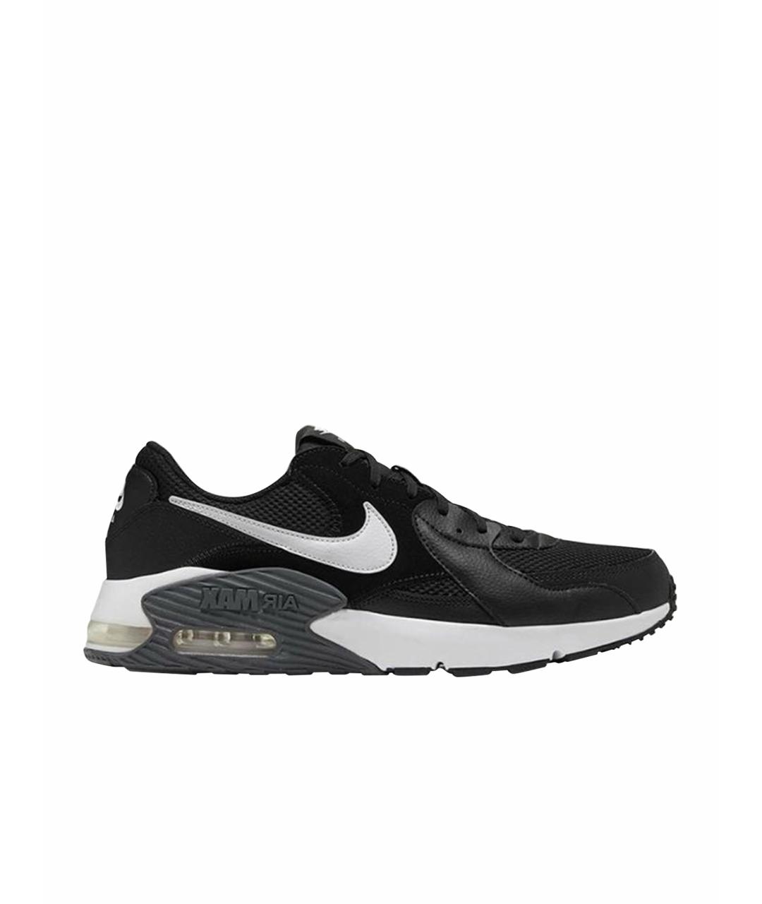NIKE Черные текстильные низкие кроссовки / кеды, фото 1