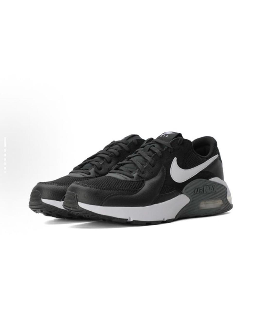 NIKE Черные текстильные низкие кроссовки / кеды, фото 2