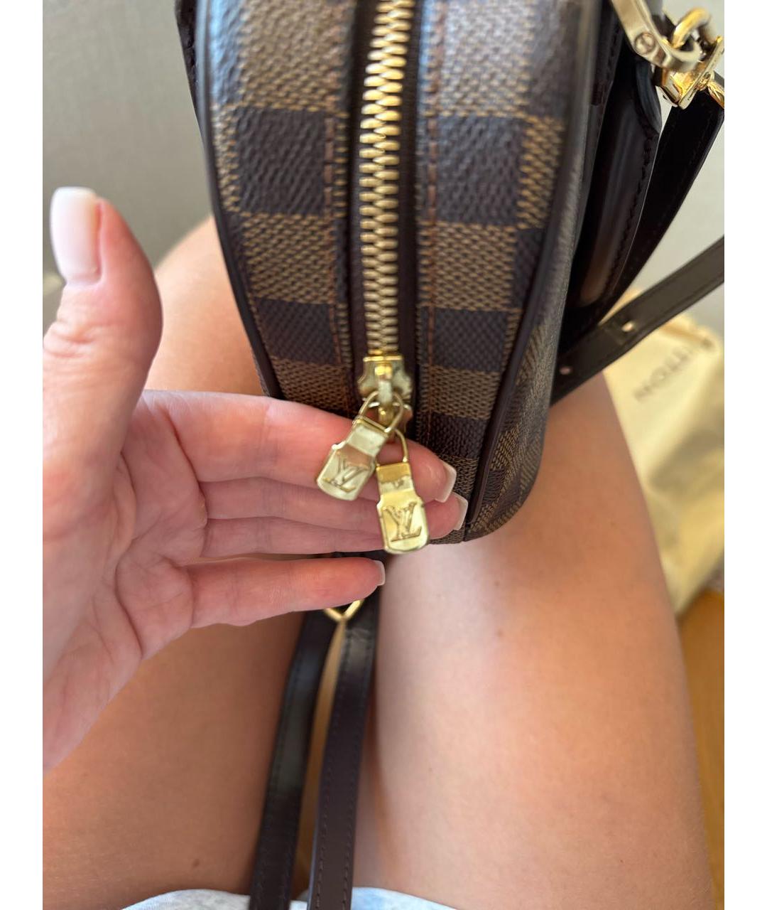 LOUIS VUITTON Коричневая сумка с короткими ручками, фото 7