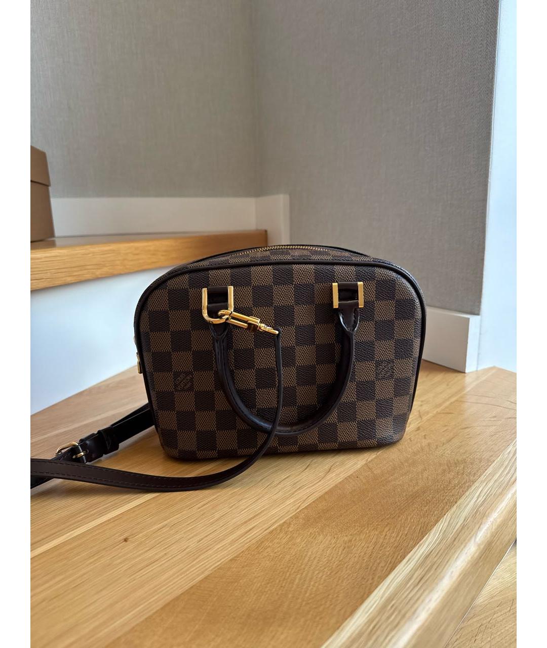 LOUIS VUITTON Коричневая сумка с короткими ручками, фото 3