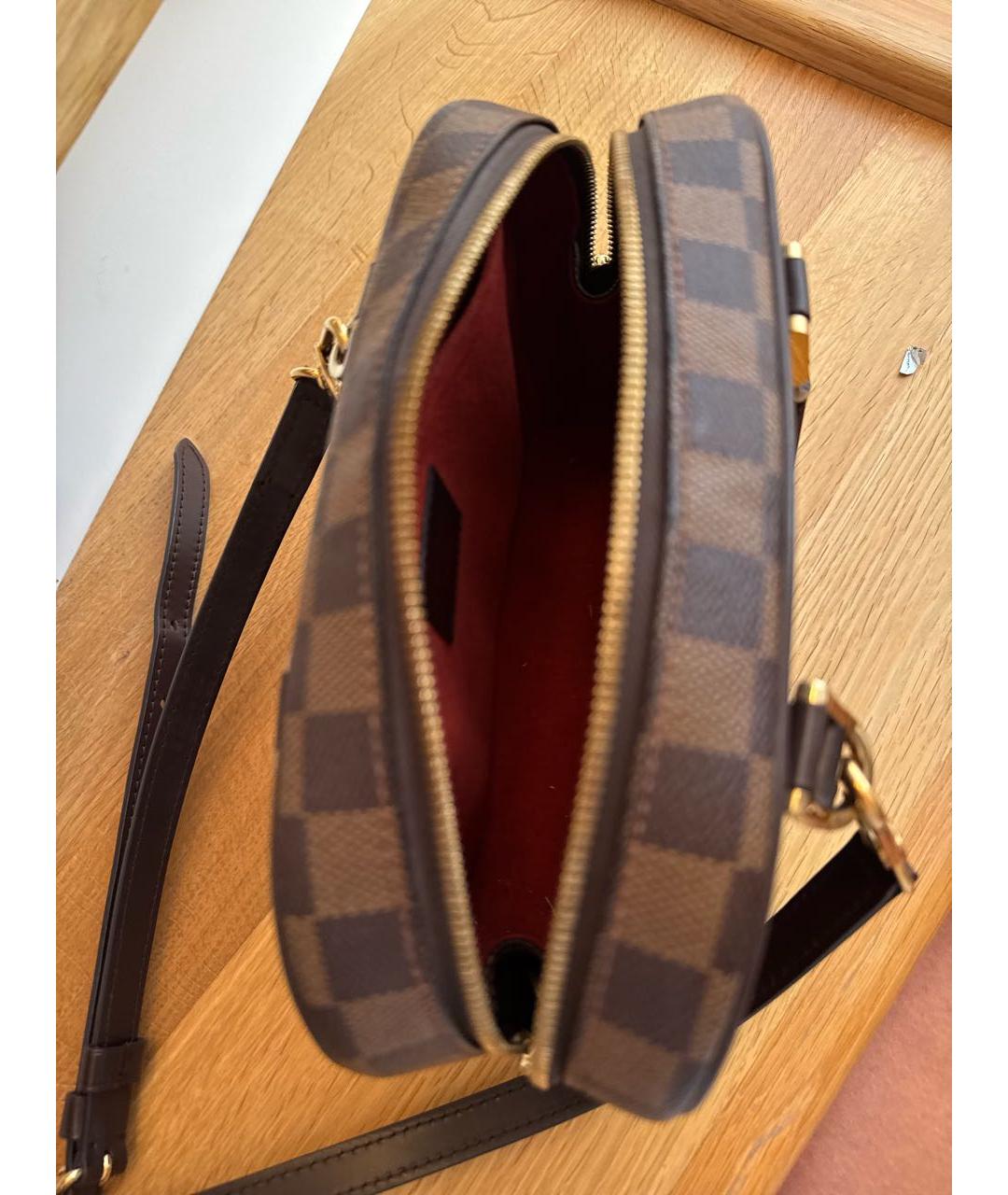 LOUIS VUITTON Коричневая сумка с короткими ручками, фото 4