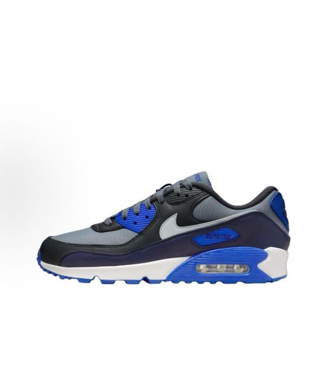 NIKE Синие текстильные низкие кроссовки / кеды, фото 2
