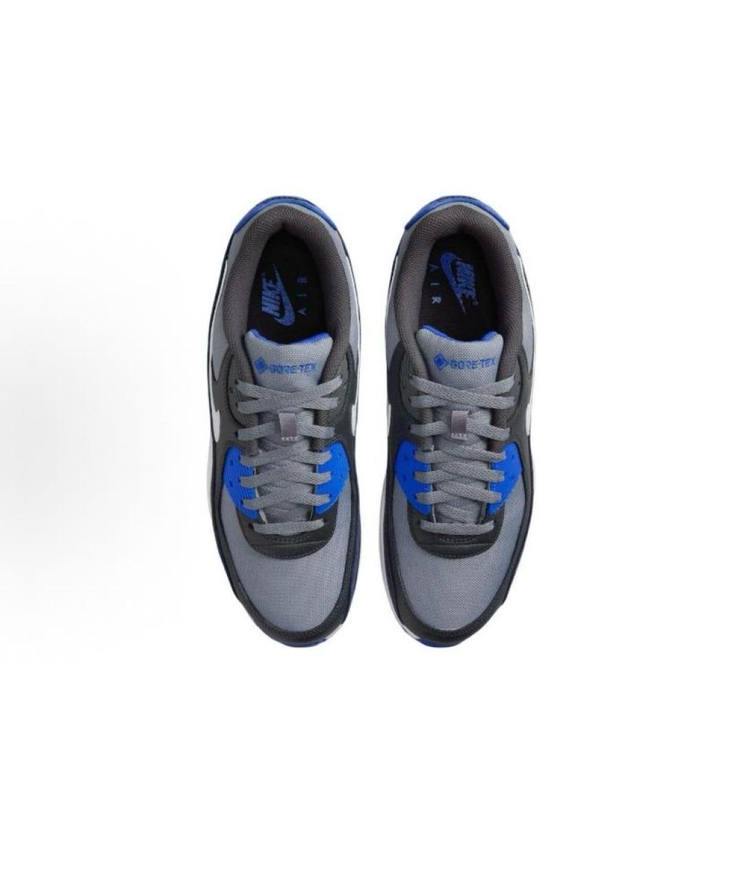 NIKE Синие текстильные низкие кроссовки / кеды, фото 4