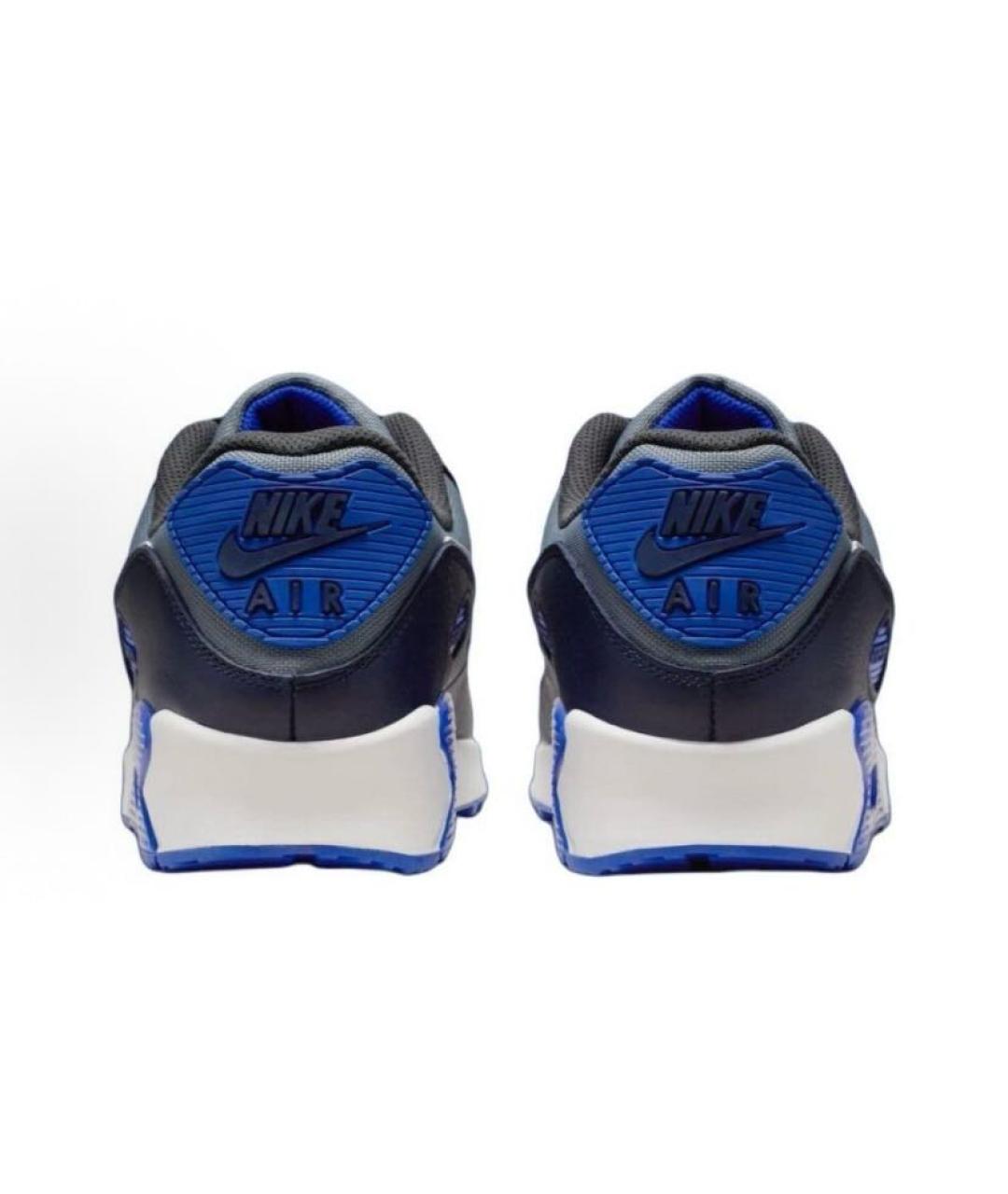 NIKE Синие текстильные низкие кроссовки / кеды, фото 5