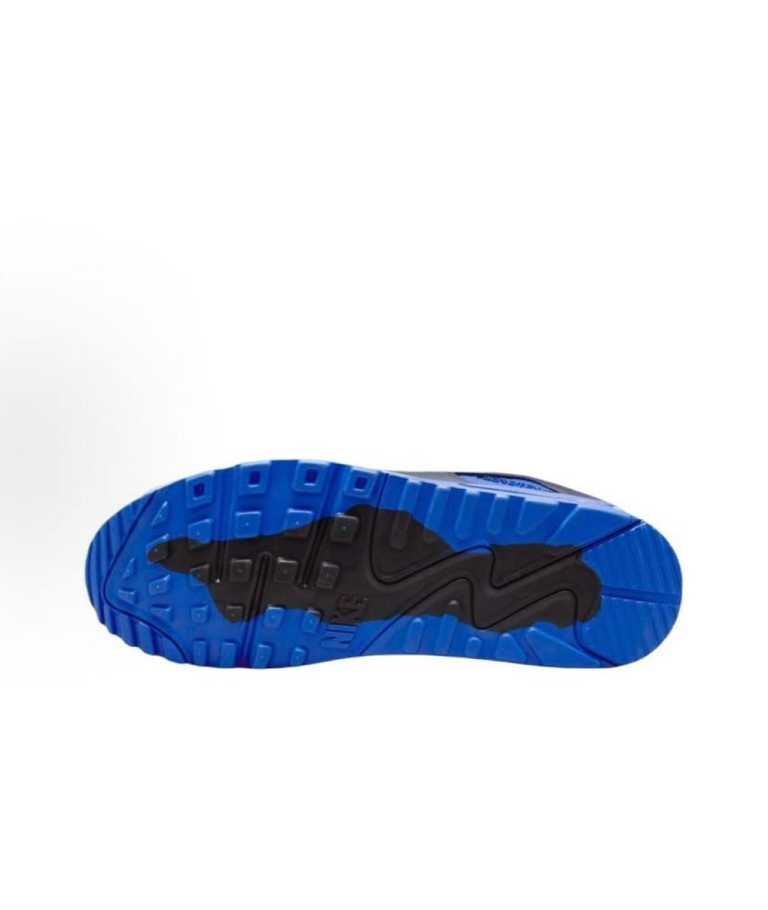 NIKE Синие текстильные низкие кроссовки / кеды, фото 6