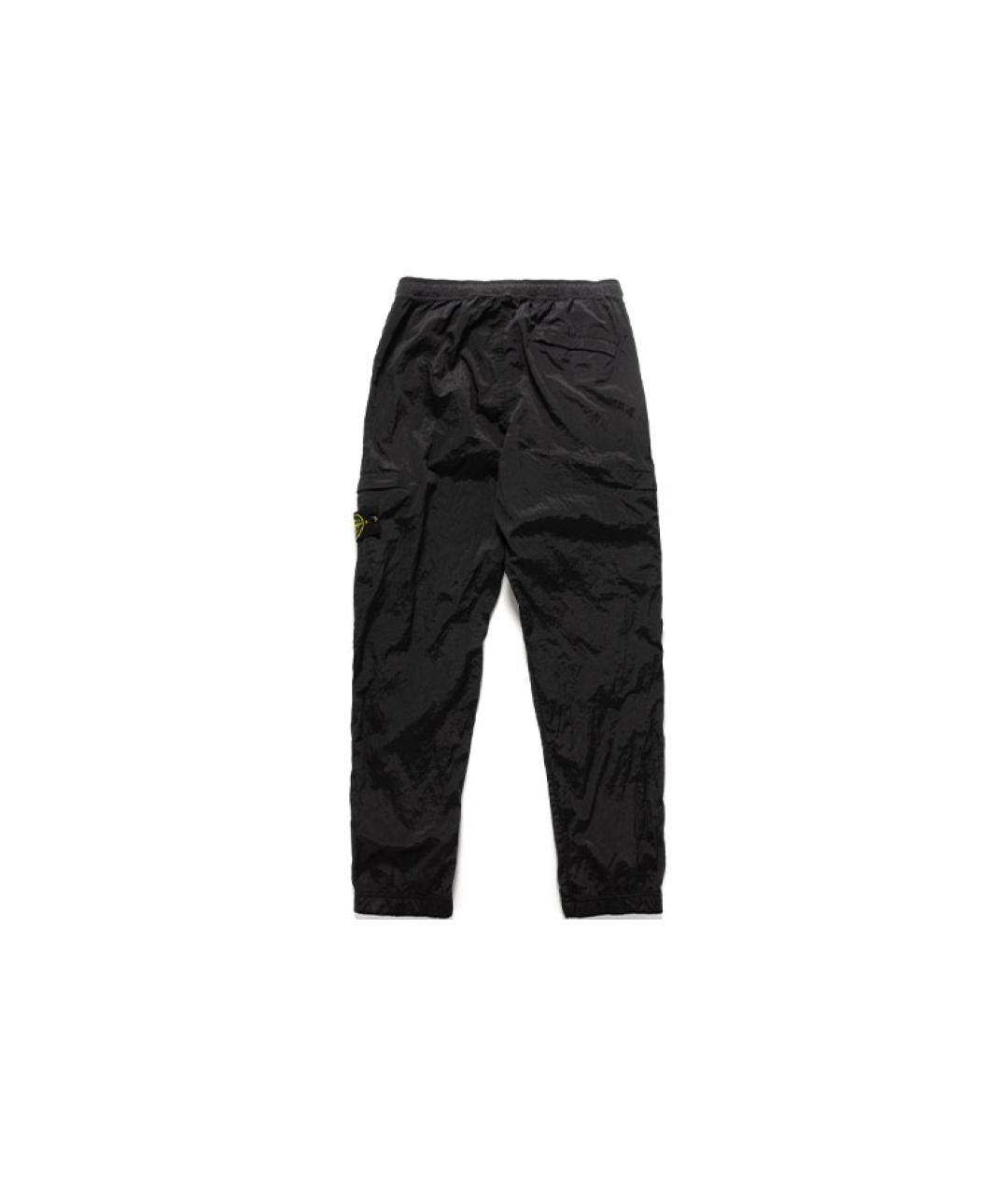 STONE ISLAND Черные повседневные брюки, фото 2