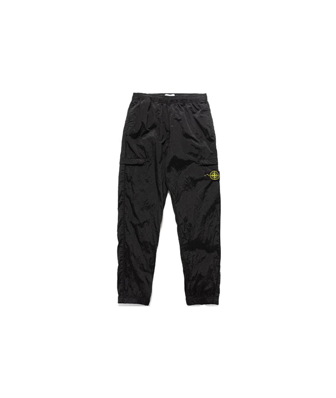 STONE ISLAND Черные повседневные брюки, фото 6