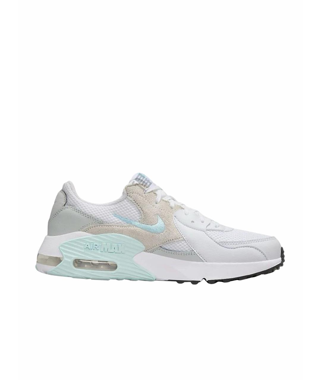 NIKE Белые текстильные низкие кроссовки / кеды, фото 1