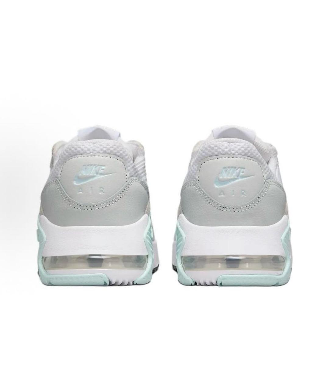 NIKE Белые текстильные низкие кроссовки / кеды, фото 5