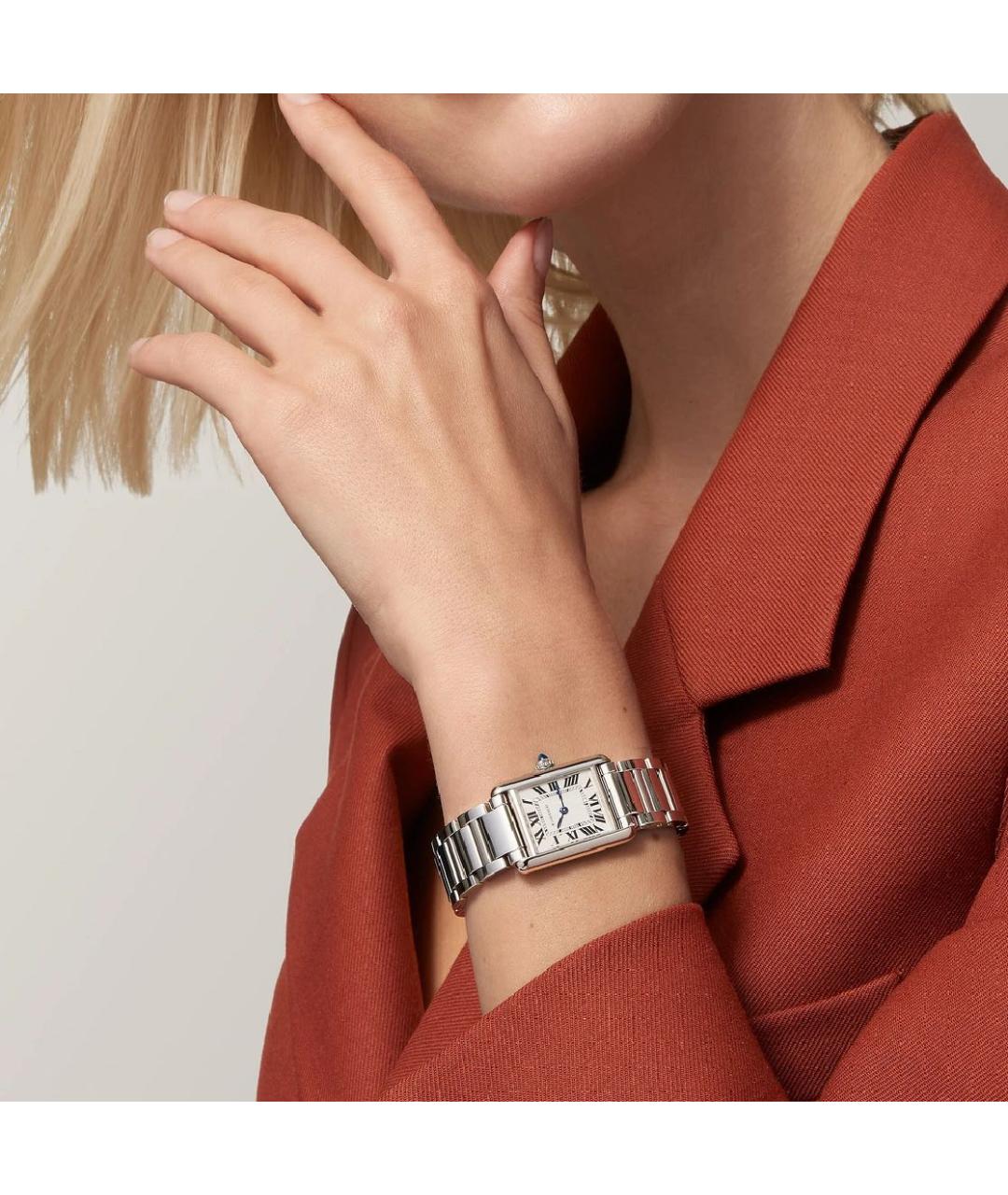 CARTIER Серебряные часы, фото 2