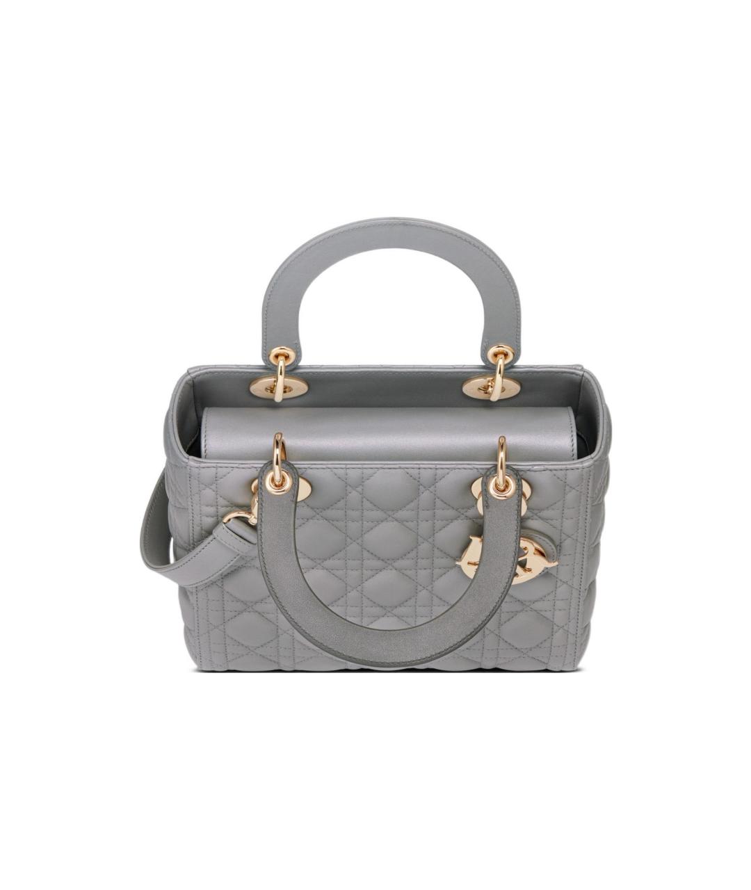 CHRISTIAN DIOR Серая сумка с короткими ручками, фото 4