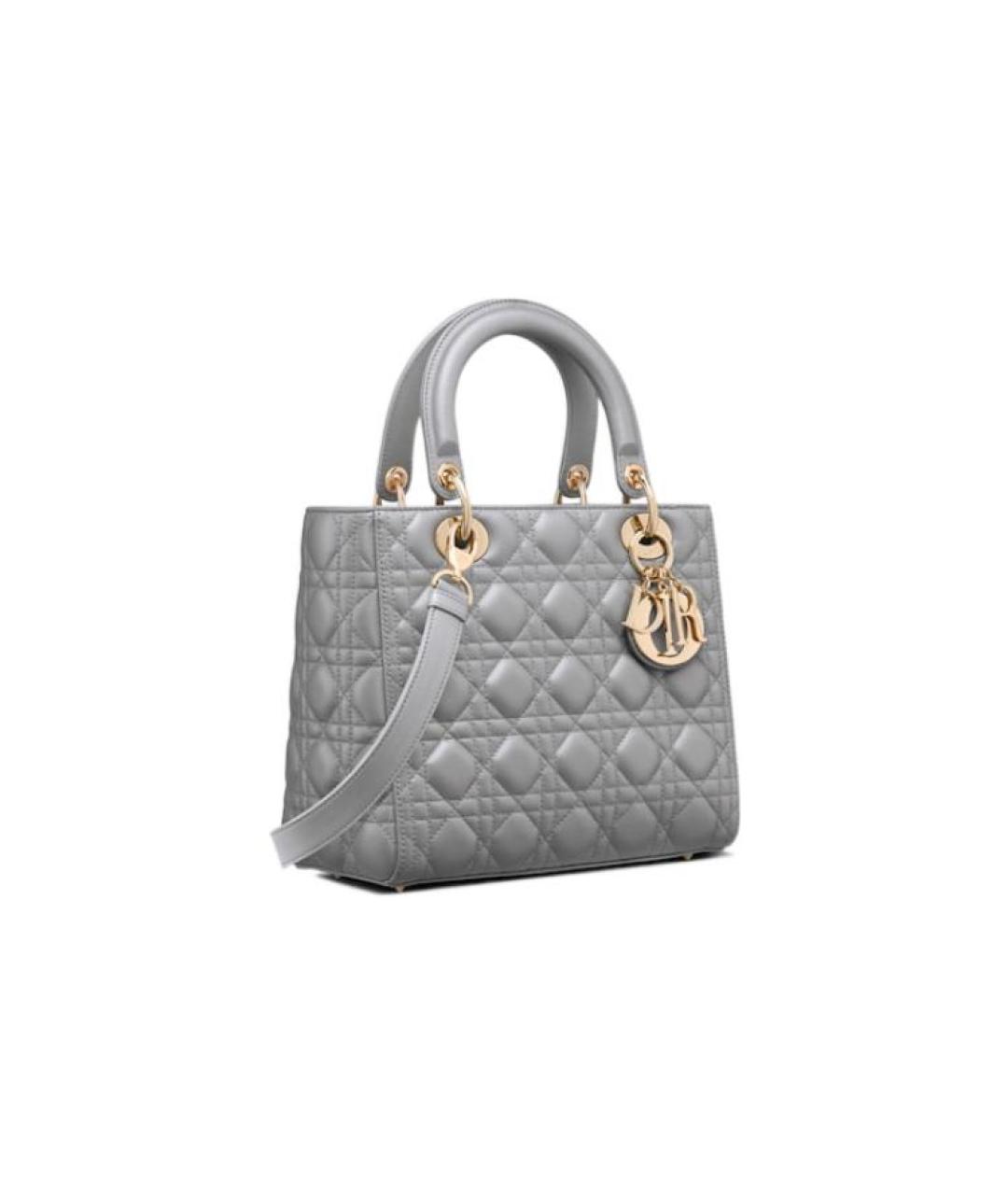 CHRISTIAN DIOR Серая сумка с короткими ручками, фото 3