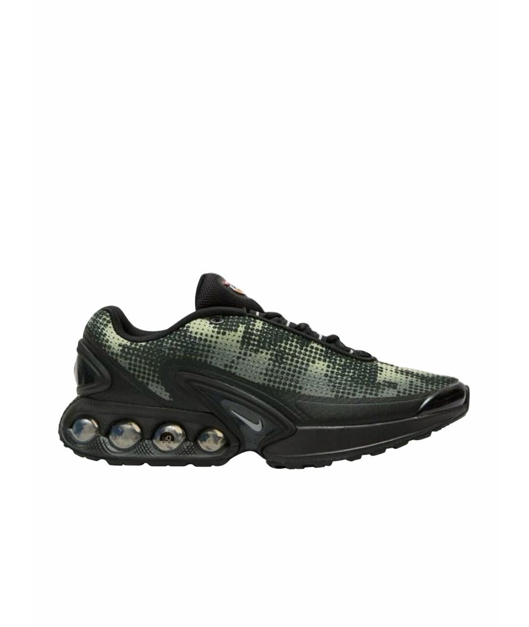 NIKE Черные текстильные низкие кроссовки / кеды, фото 1