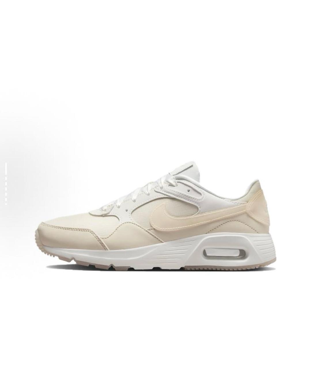NIKE Бежевые текстильные низкие кроссовки / кеды, фото 2