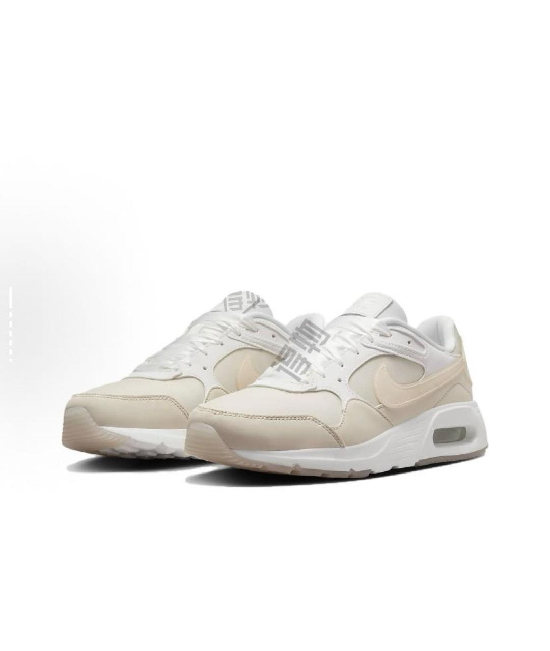 NIKE Бежевые текстильные низкие кроссовки / кеды, фото 3