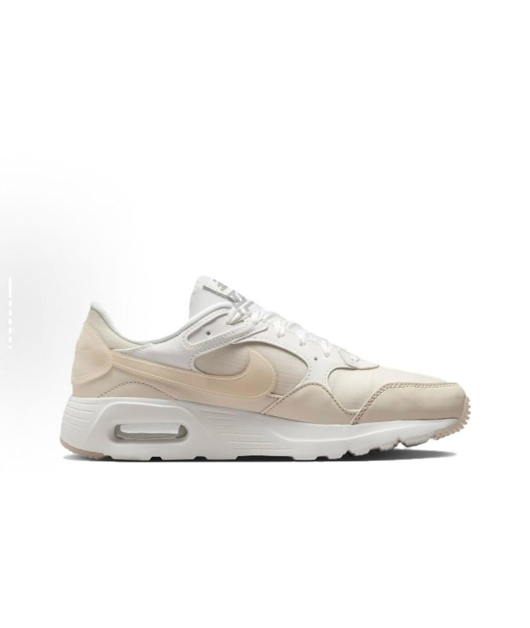 NIKE Бежевые текстильные низкие кроссовки / кеды, фото 6