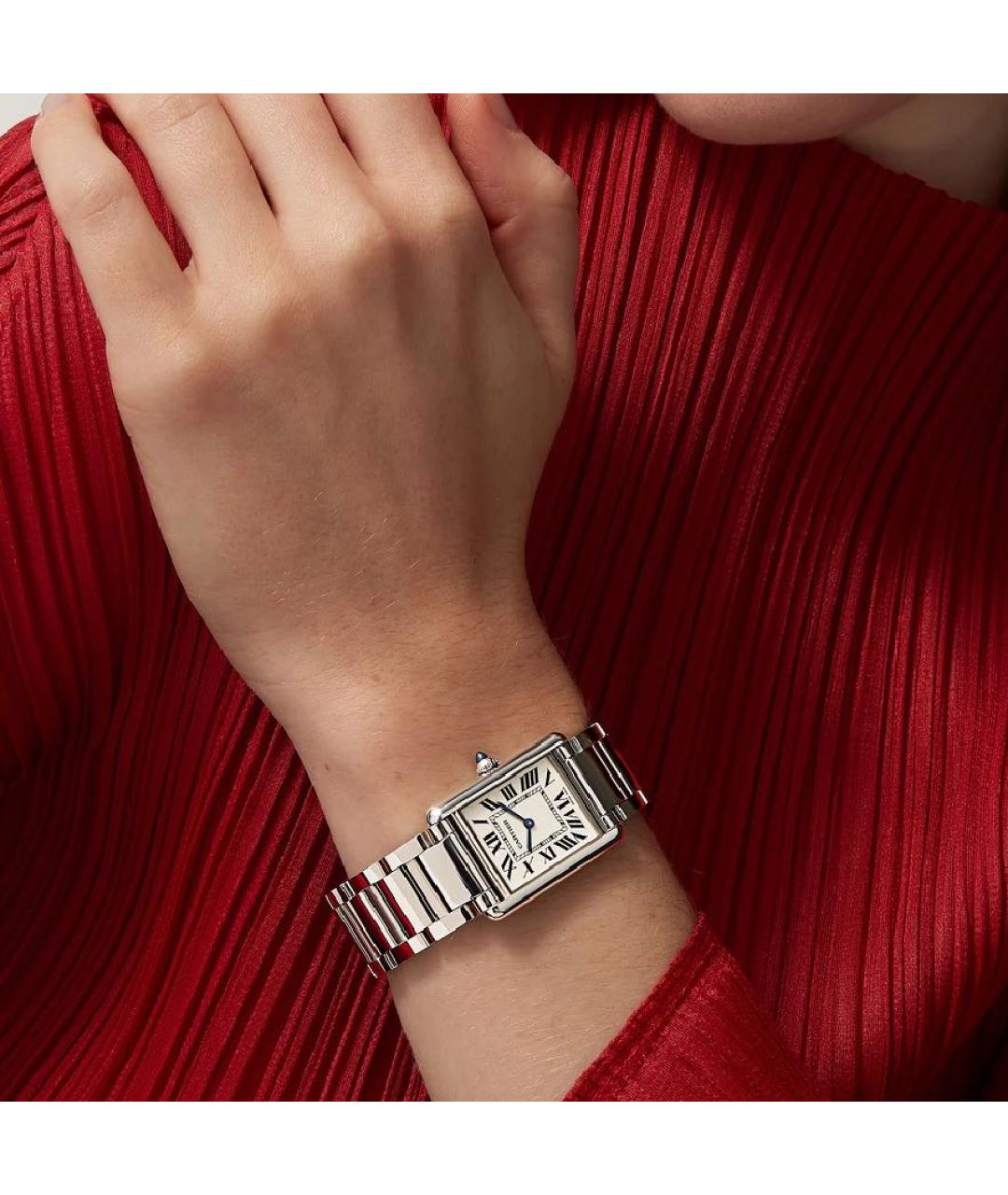 CARTIER Серебряные часы, фото 2