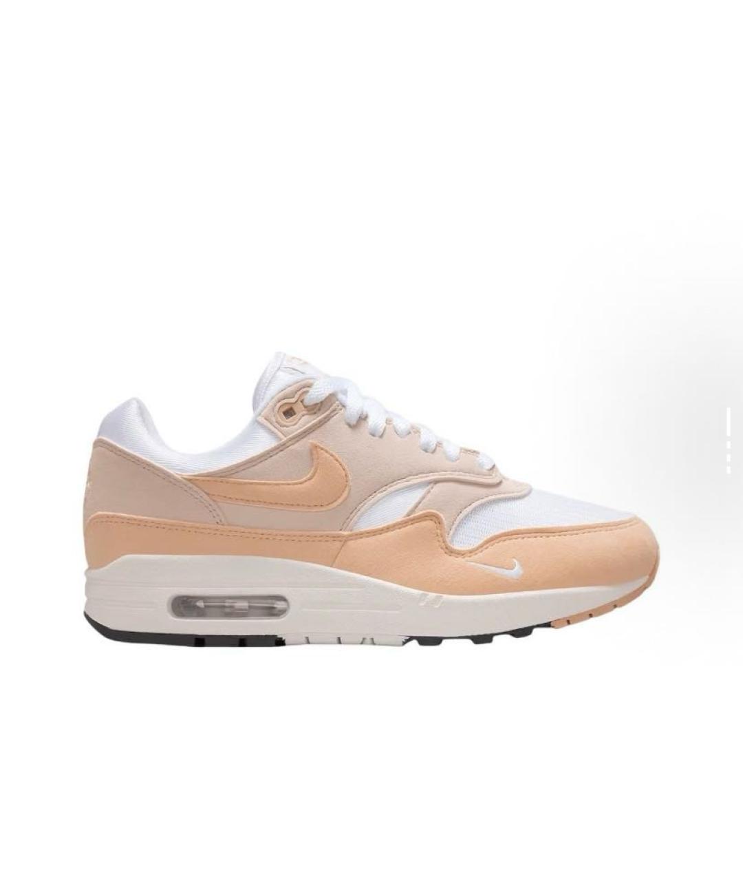 NIKE Бежевые текстильные низкие кроссовки / кеды, фото 7