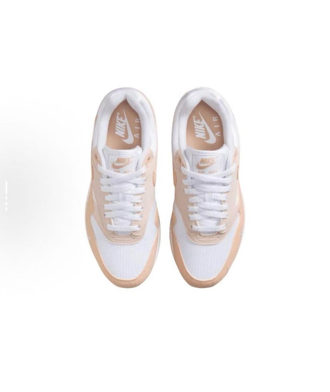 NIKE Бежевые текстильные низкие кроссовки / кеды, фото 4