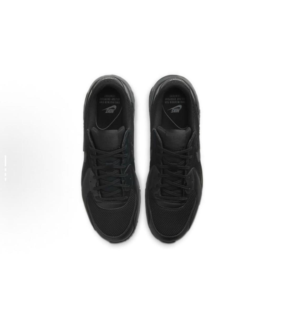 NIKE Черные текстильные низкие кроссовки / кеды, фото 5