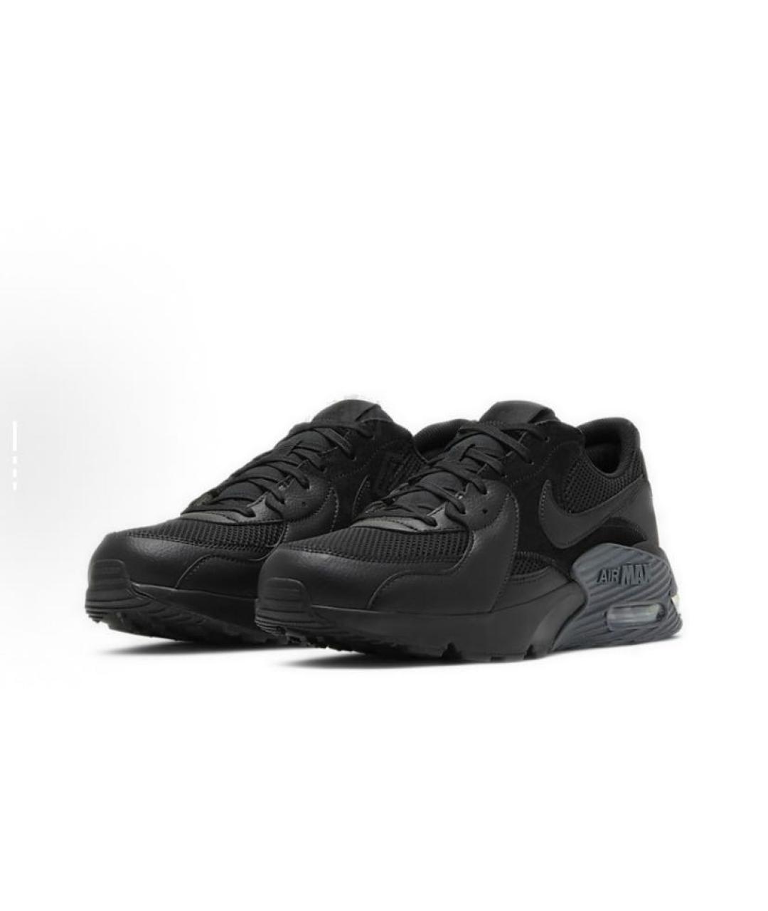 NIKE Черные текстильные низкие кроссовки / кеды, фото 3