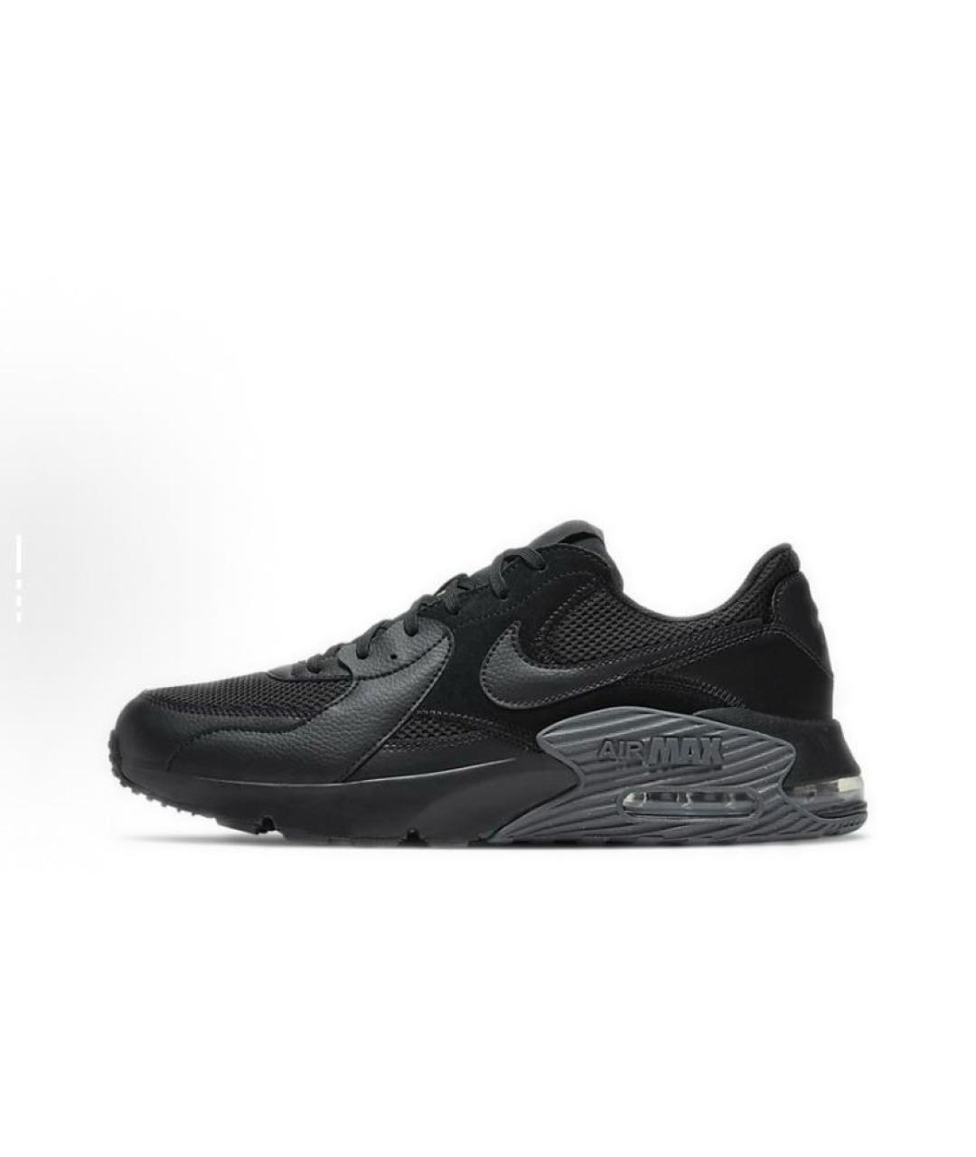 NIKE Черные текстильные низкие кроссовки / кеды, фото 2