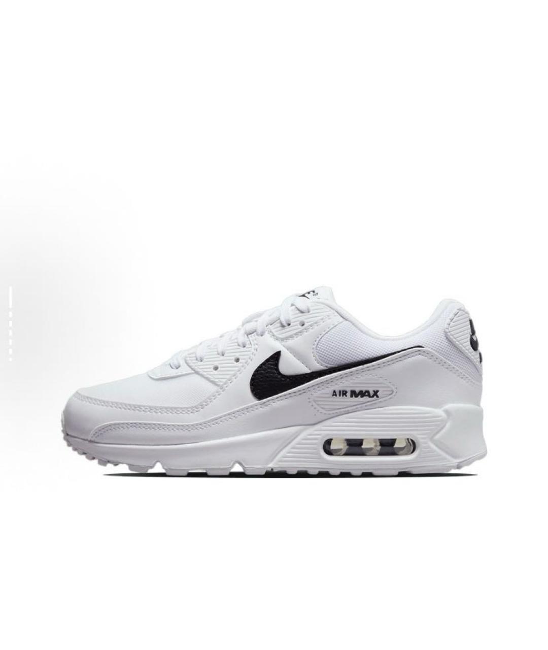 NIKE Белые текстильные низкие кроссовки / кеды, фото 2