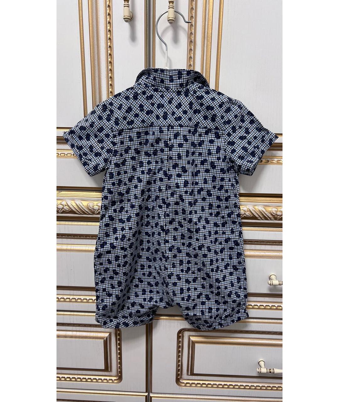 GUCCI KIDS Синий хлопковый боди/ползунок, фото 2