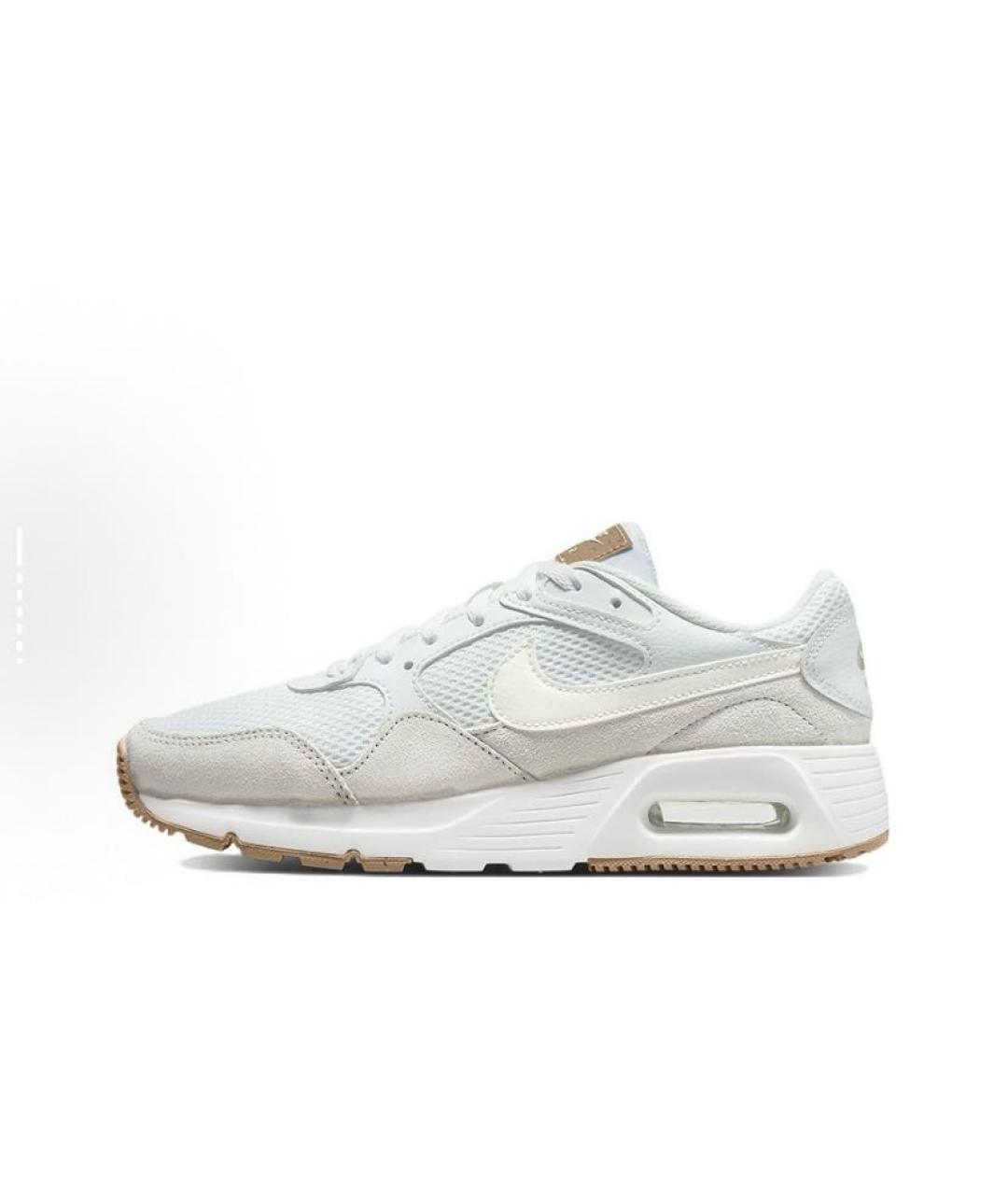 NIKE Бежевые текстильные низкие кроссовки / кеды, фото 2