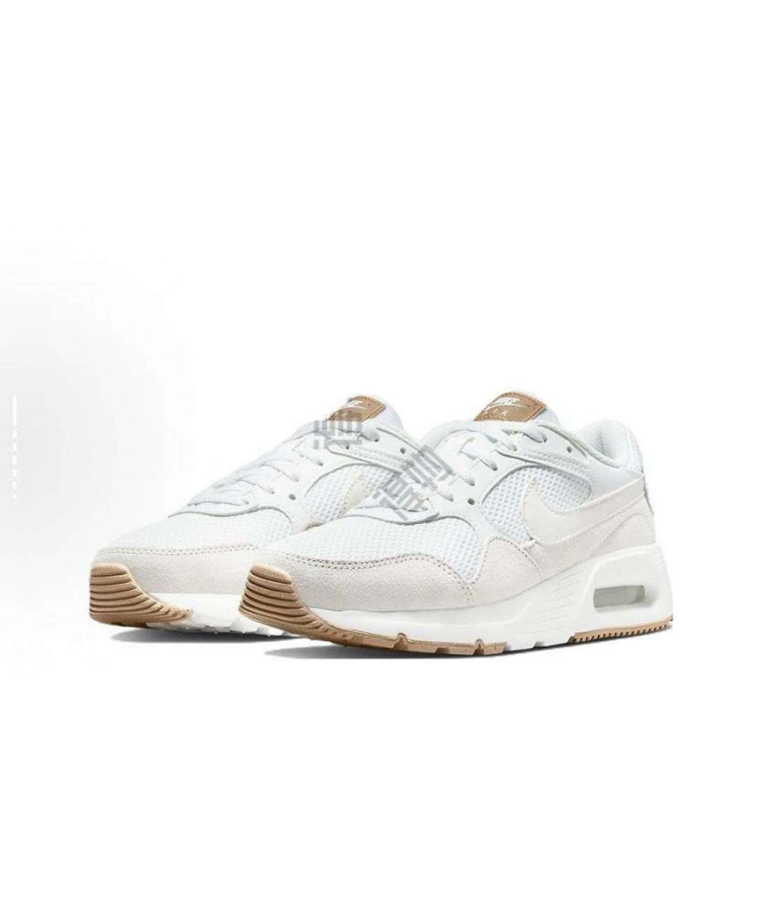 NIKE Бежевые текстильные низкие кроссовки / кеды, фото 3