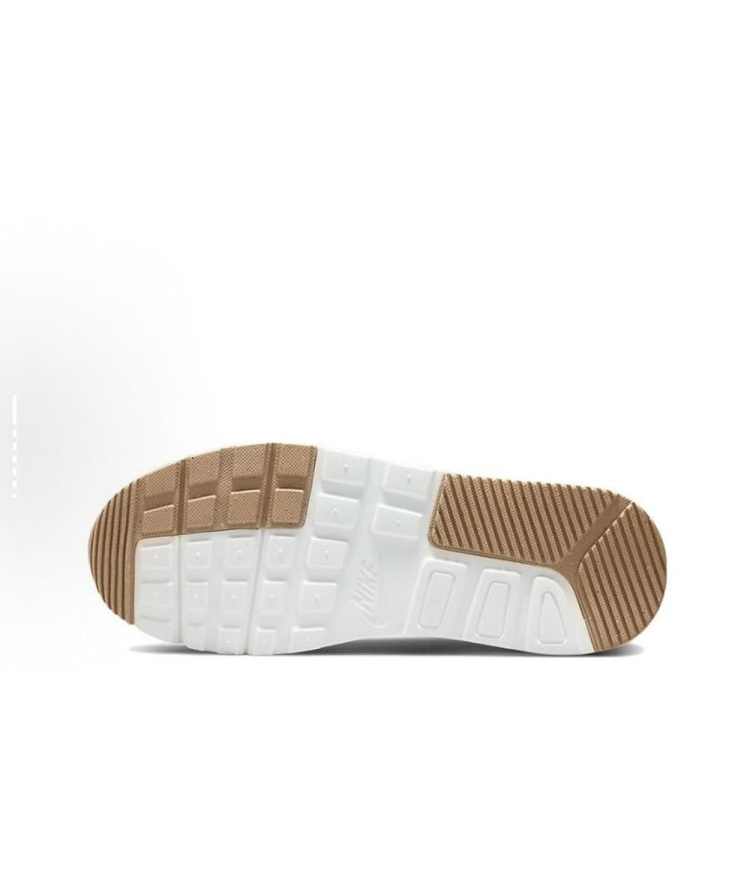 NIKE Бежевые текстильные низкие кроссовки / кеды, фото 6