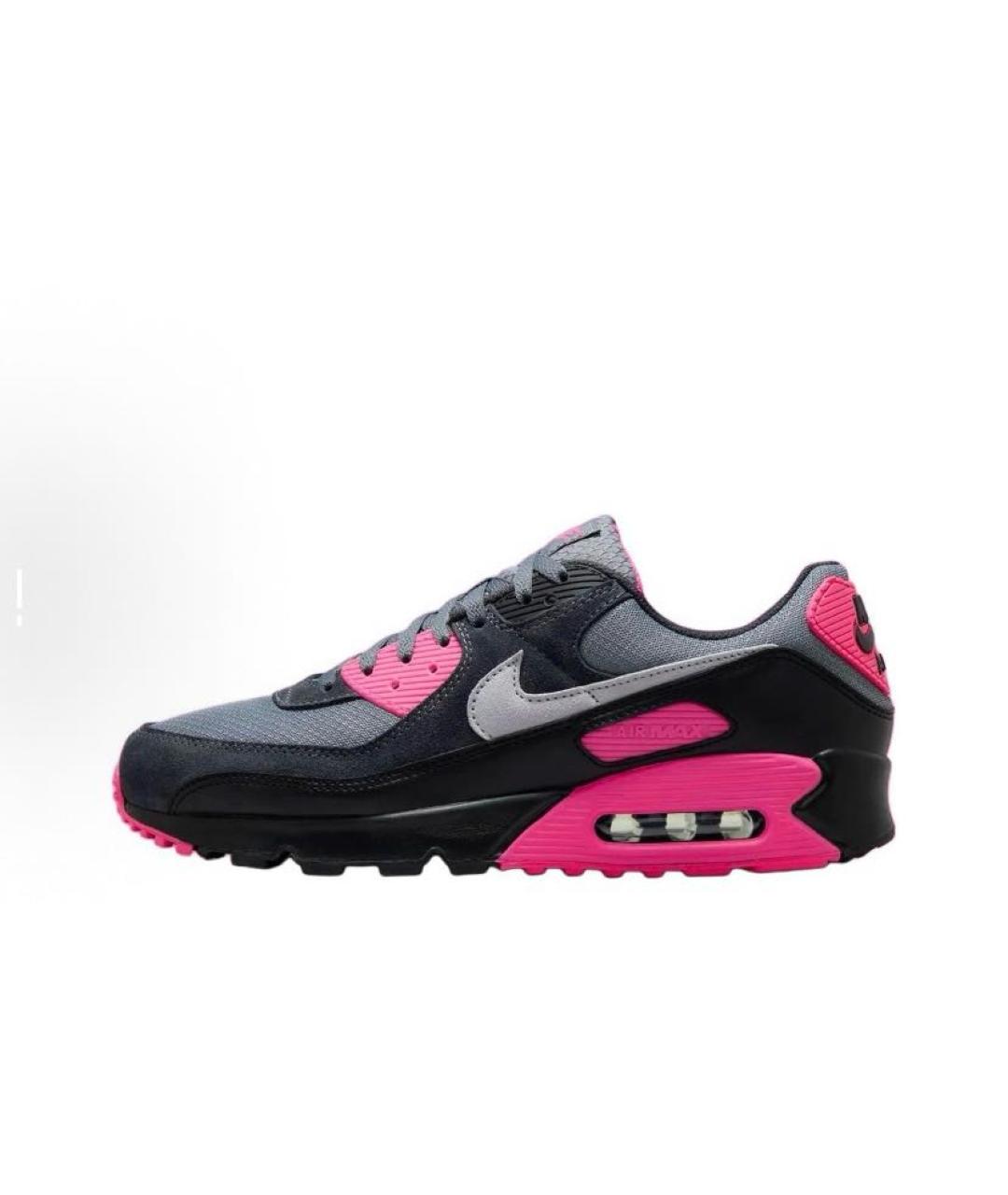 NIKE Розовые текстильные низкие кроссовки / кеды, фото 2