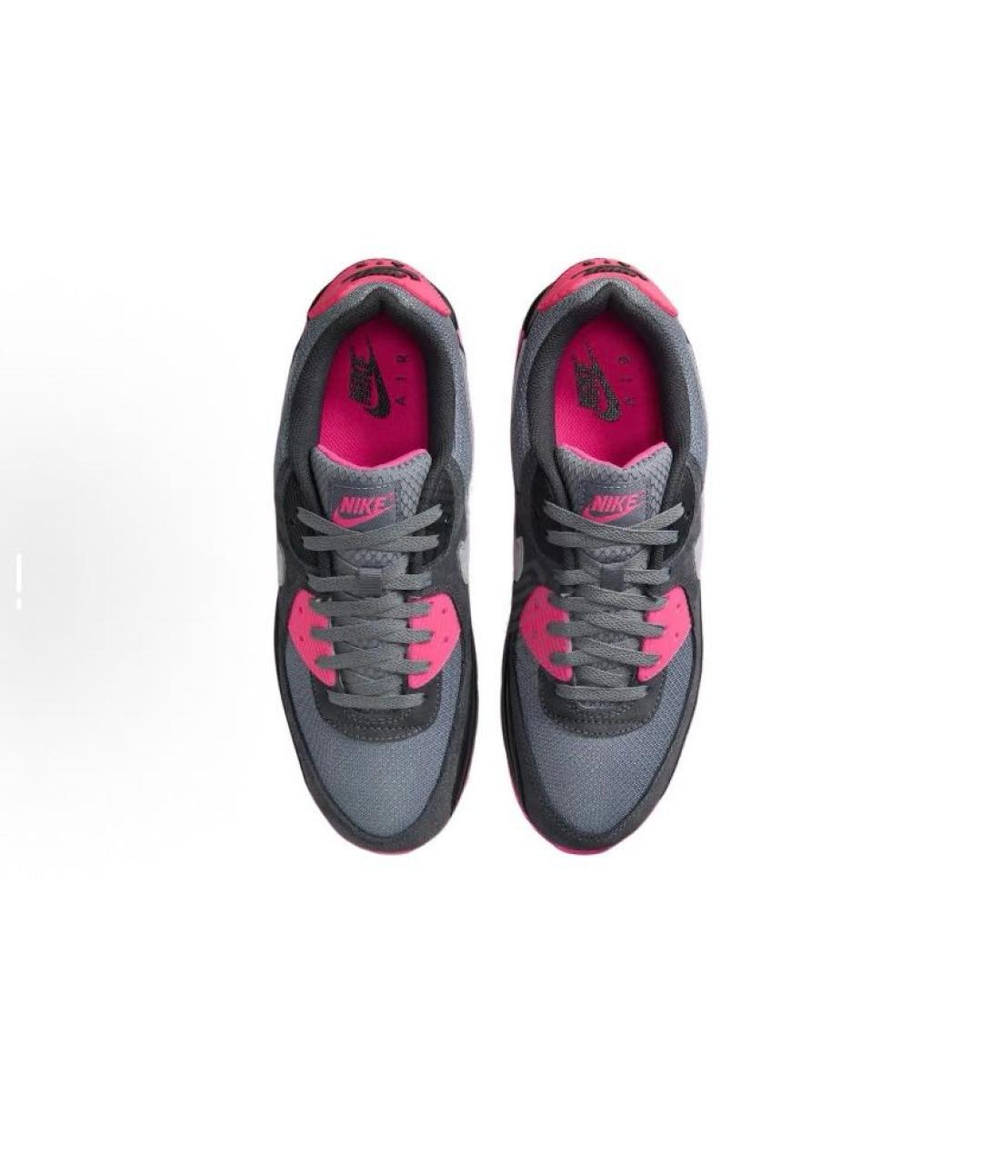 NIKE Розовые текстильные низкие кроссовки / кеды, фото 4
