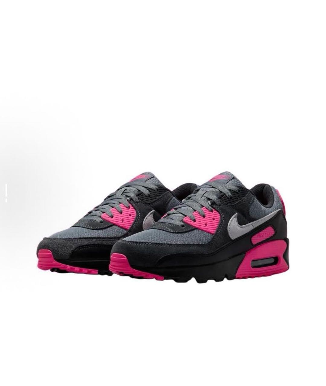 NIKE Розовые текстильные низкие кроссовки / кеды, фото 3