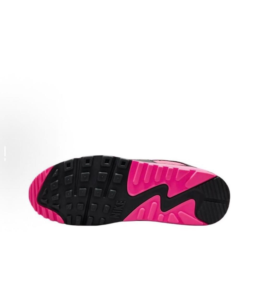 NIKE Розовые текстильные низкие кроссовки / кеды, фото 5