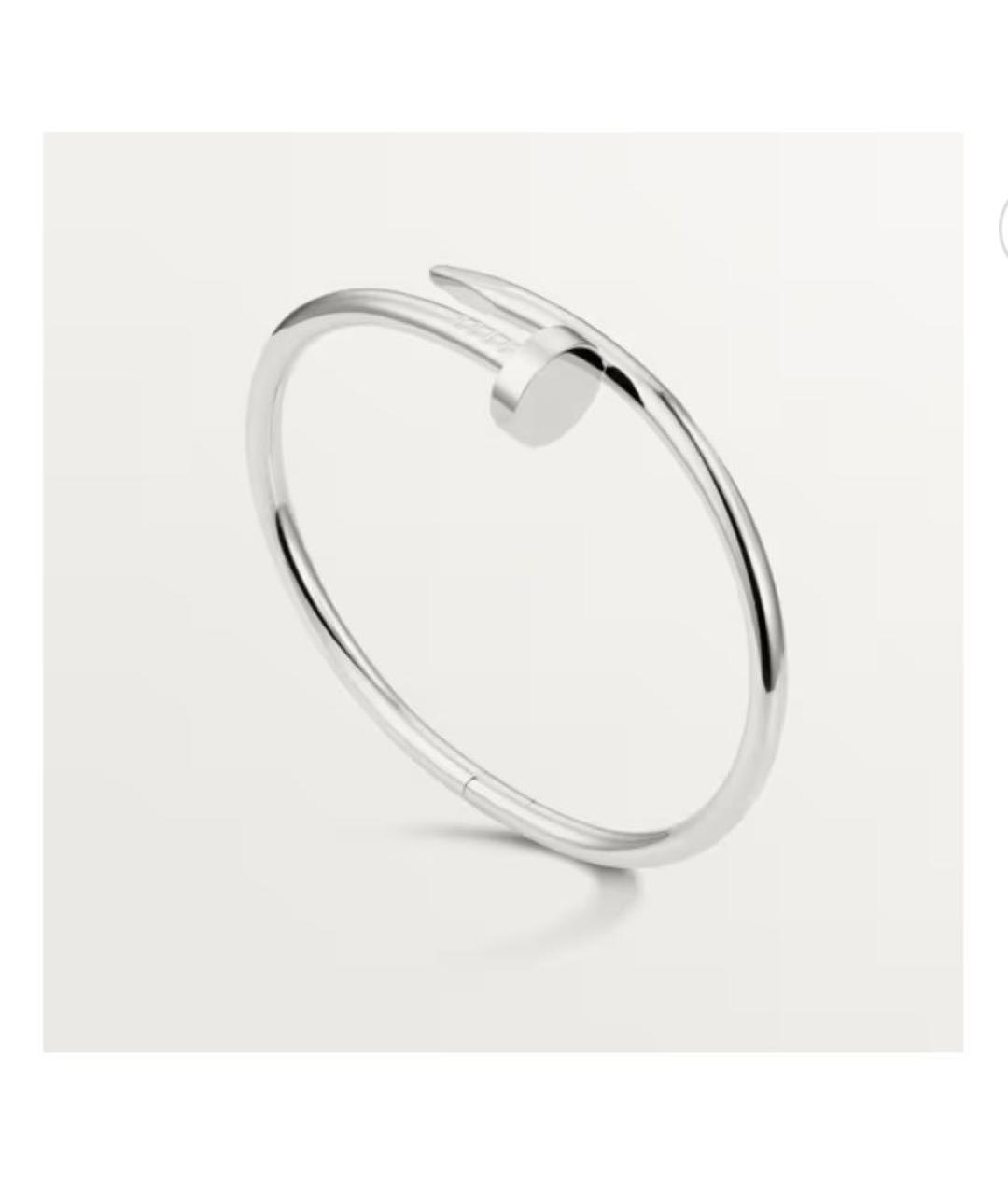 CARTIER Серебрянный браслет из белого золота, фото 9