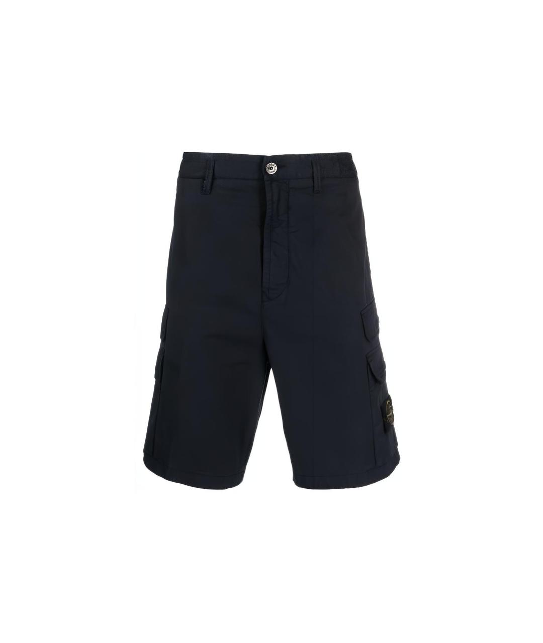STONE ISLAND Черные шорты, фото 1