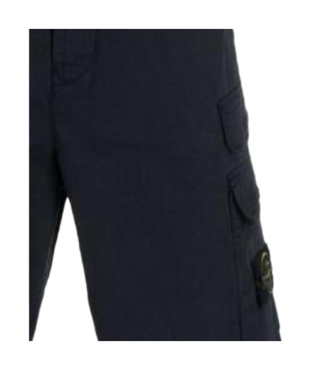 STONE ISLAND Черные шорты, фото 4