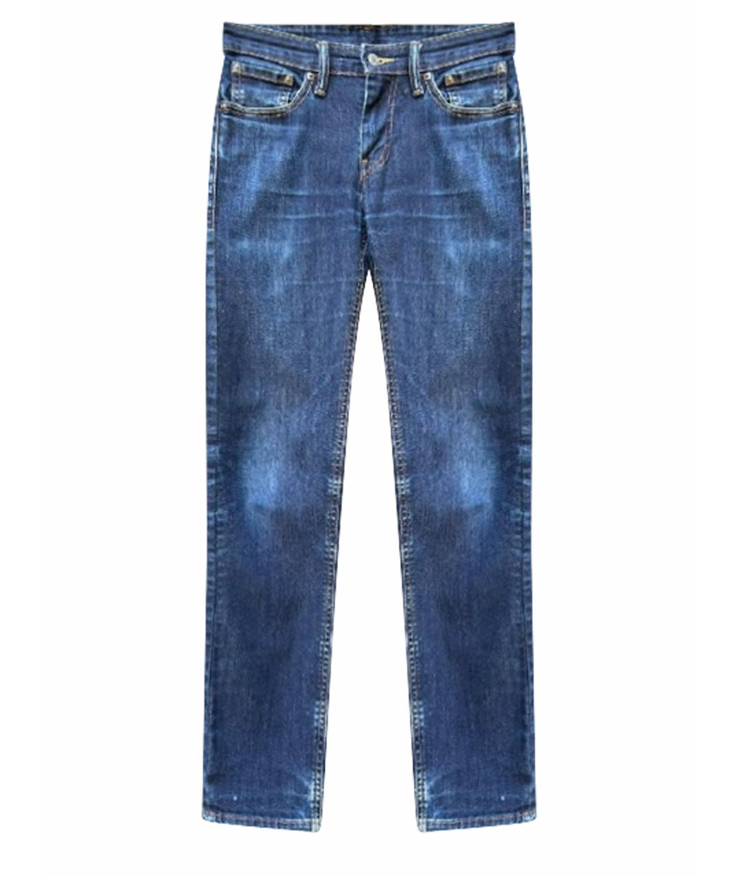 LEVI'S Синие хлопковые прямые джинсы, фото 1