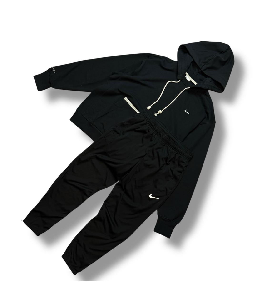 NIKE Черный хлопковый спортивный костюм, фото 3