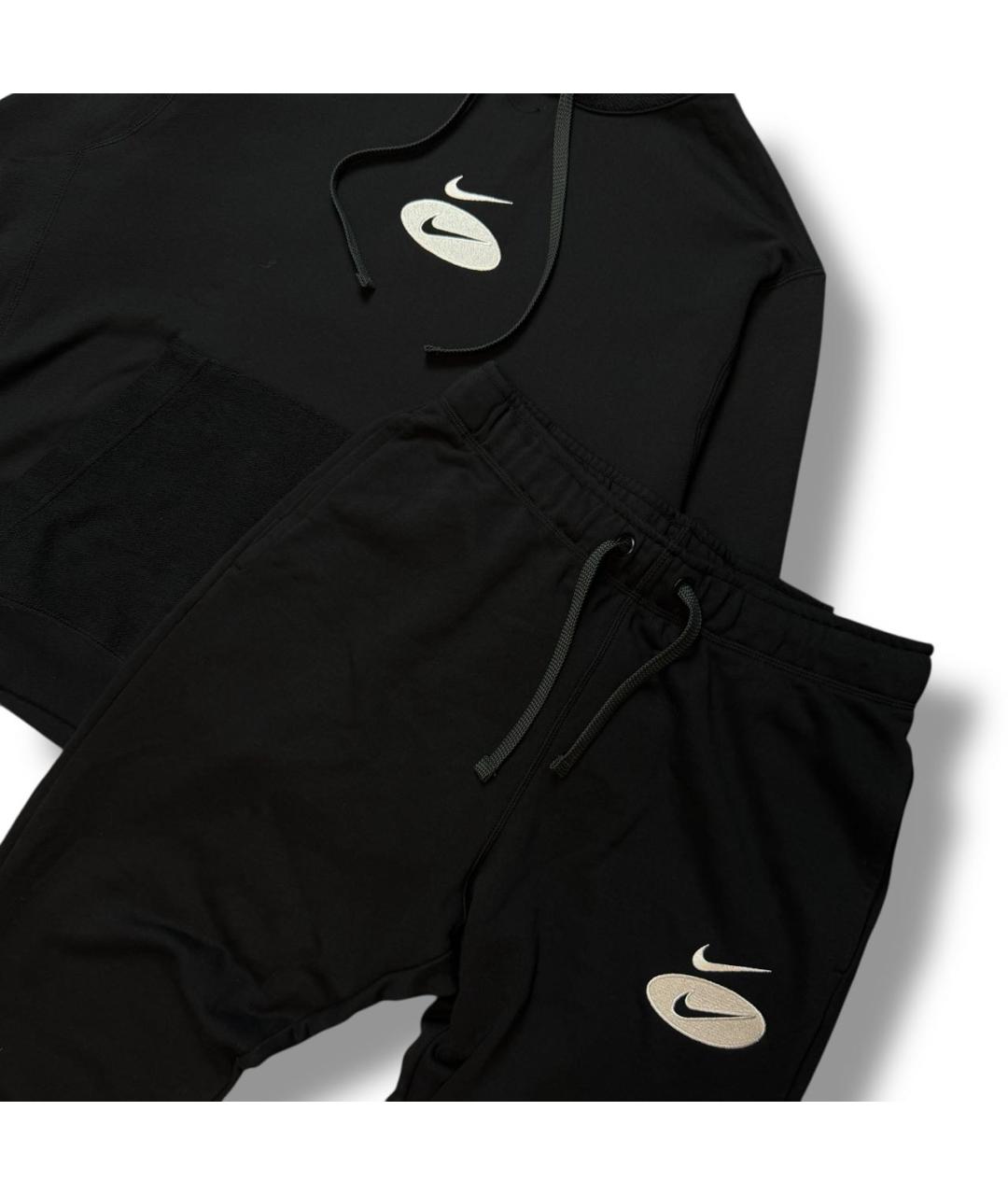 NIKE Черный хлопковый спортивный костюм, фото 2