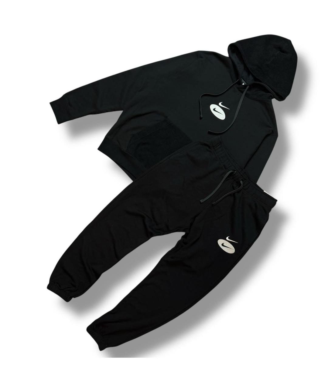 NIKE Черный хлопковый спортивный костюм, фото 5
