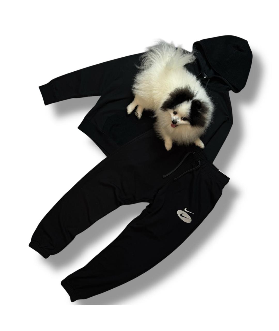 NIKE Черный хлопковый спортивный костюм, фото 4