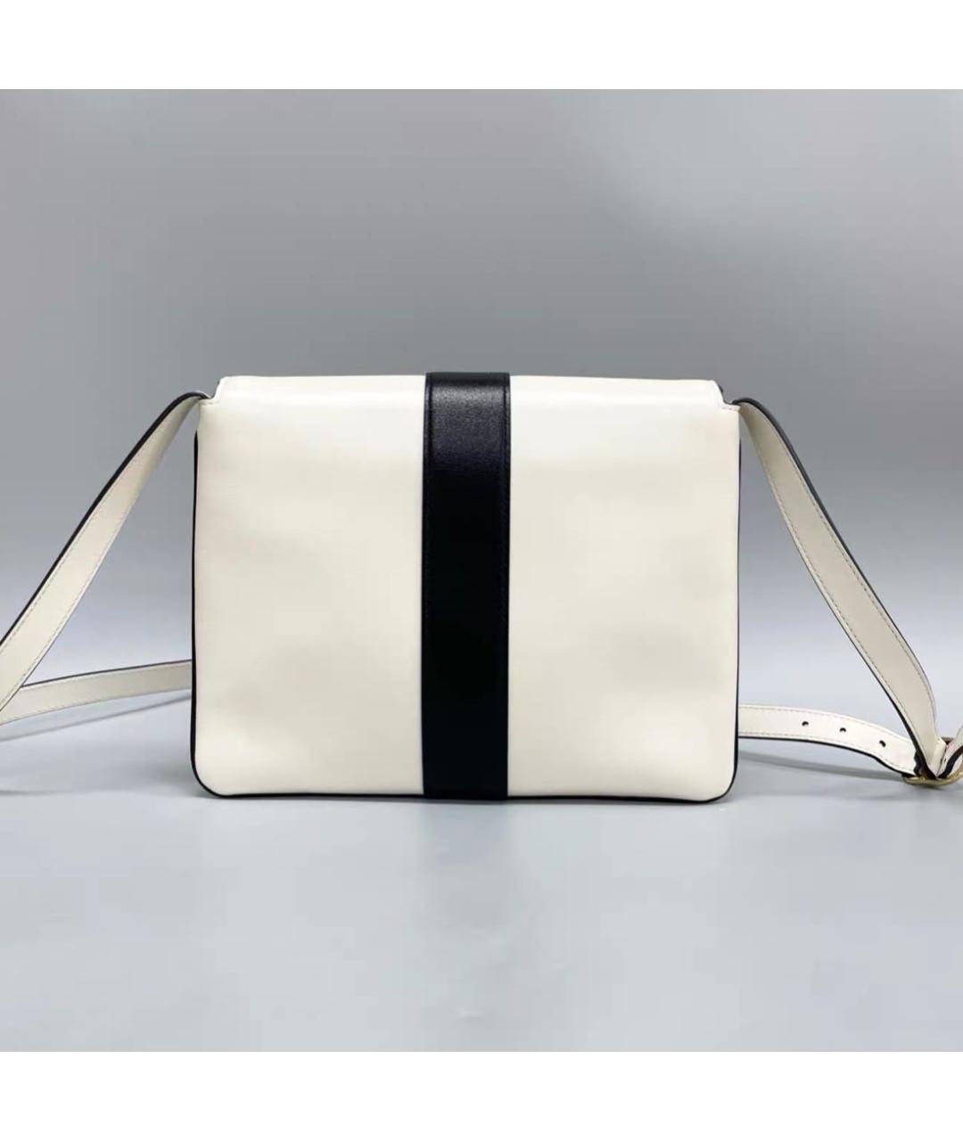GUCCI Белая кожаная сумка через плечо, фото 3